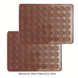 Tapete de Silicona para Macarons Antiadherente – Guía Perfecta para Hornear